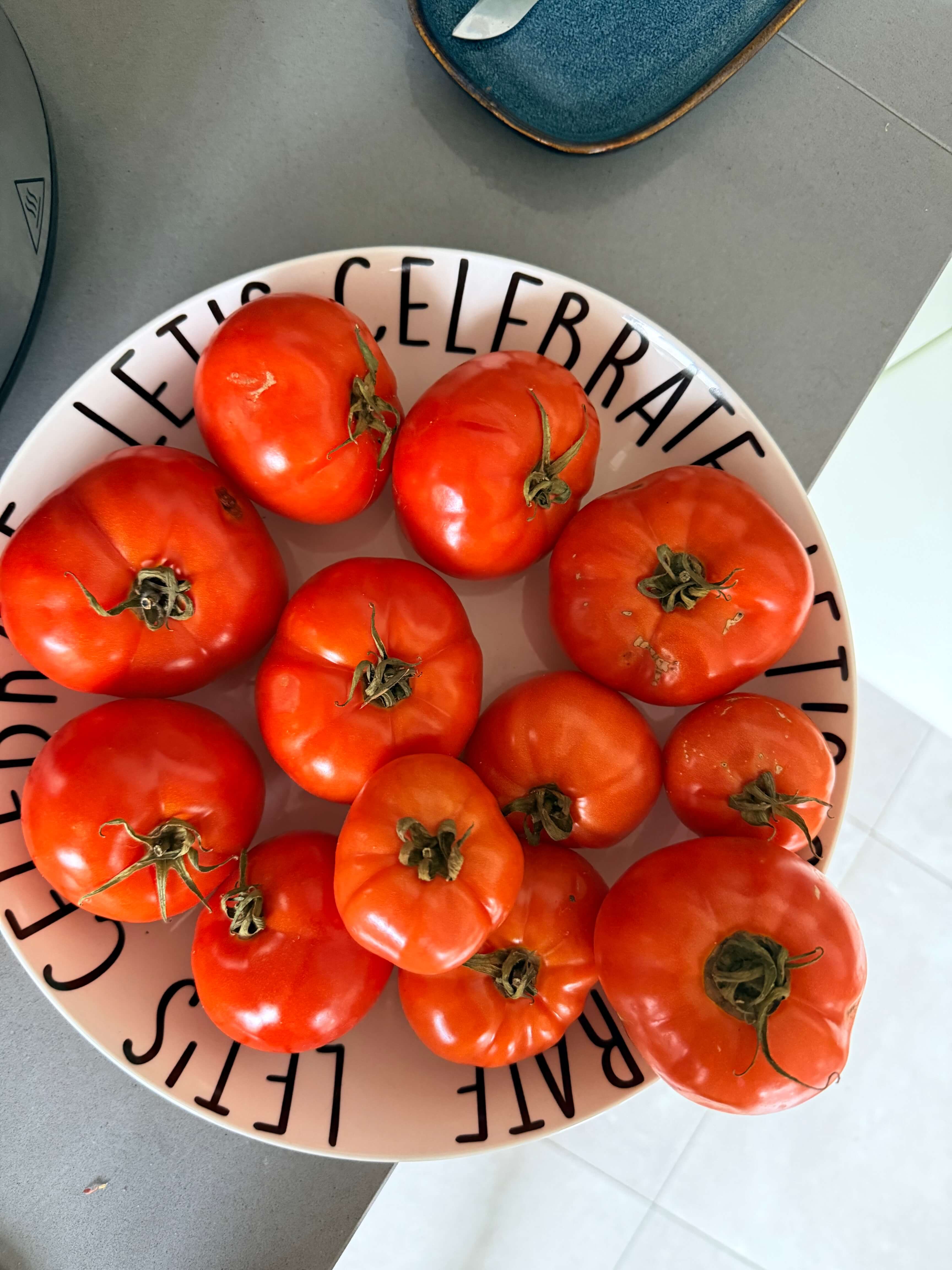 Tomaten uit eigen tuin